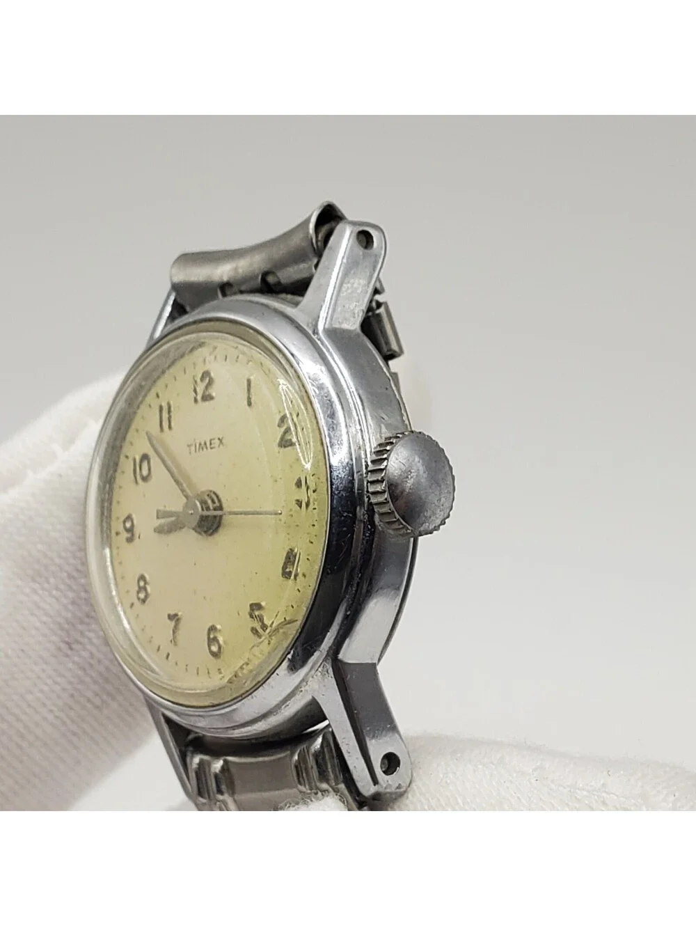 Vintage Timex Mechanical Womens Watch 24mm For Parts Or Repair